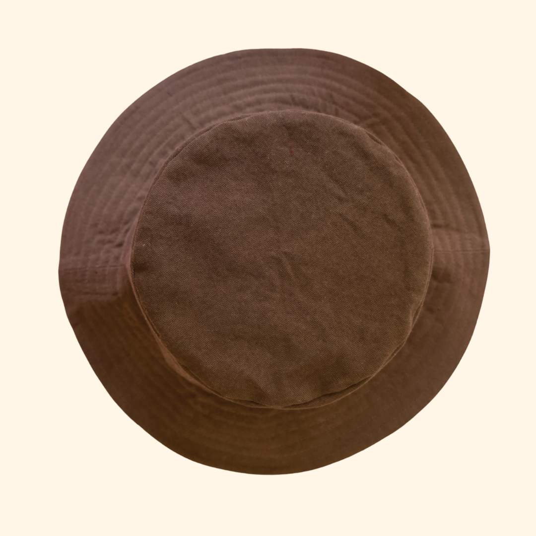 silk-lined bucket hat - wide brim