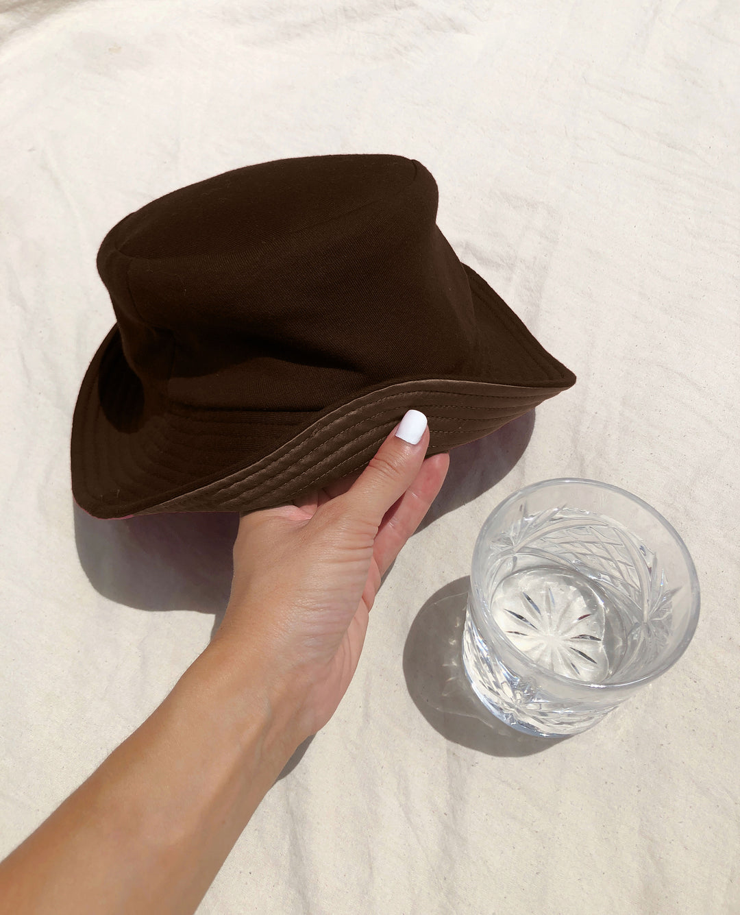 silk-lined bucket hat - wide brim